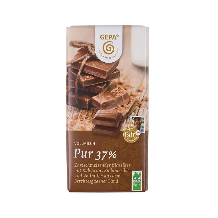 GEPA - БИО ШОКОЛАД МЛЕЧЕН (PUR 37%) - 100 г