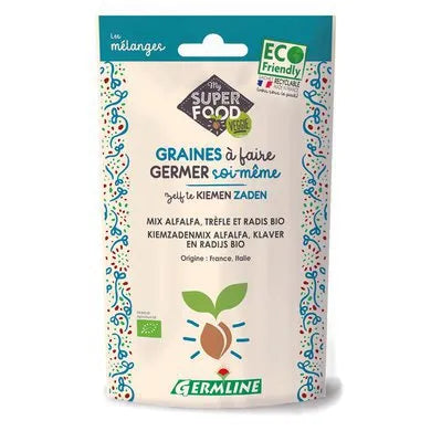 GERMLINE - БИО СЕМЕ ЗА ПОКЪЛВАНЕ МИКС ЛЮЦЕРНА, ДЕТЕЛИНА, РЕПИЧКА - 150 г