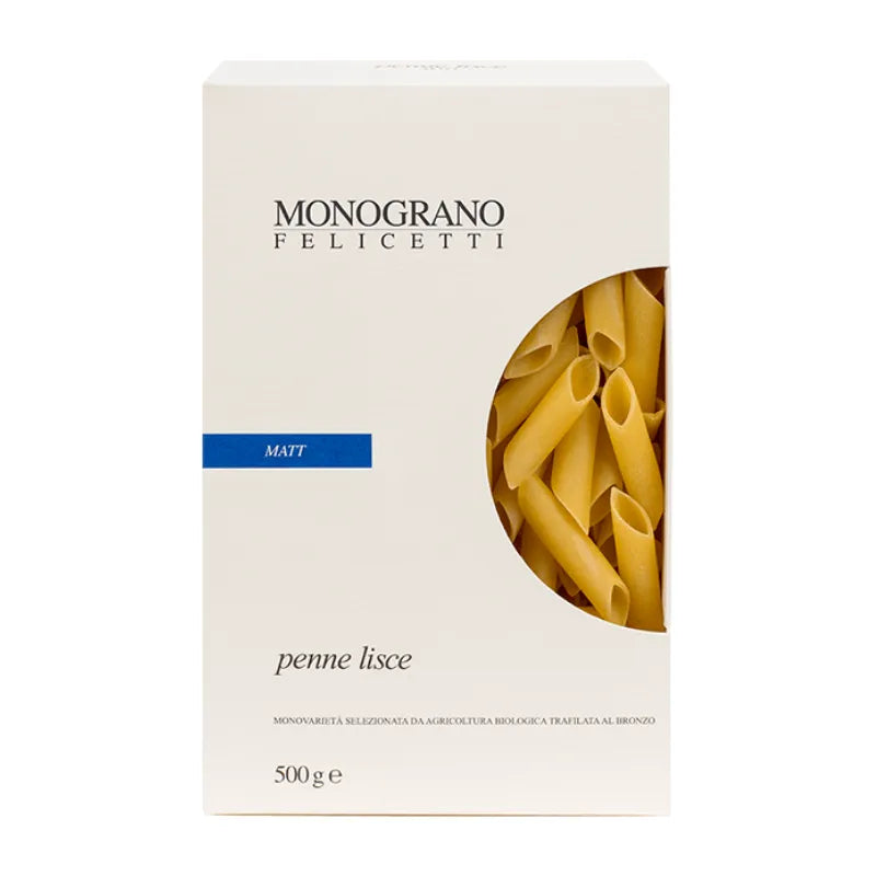 MONOGRANO - БИО ПАСТА ПЕНЕ (LISCE) ОТ ПШЕНИЧЕН ГРИС - 500 г
