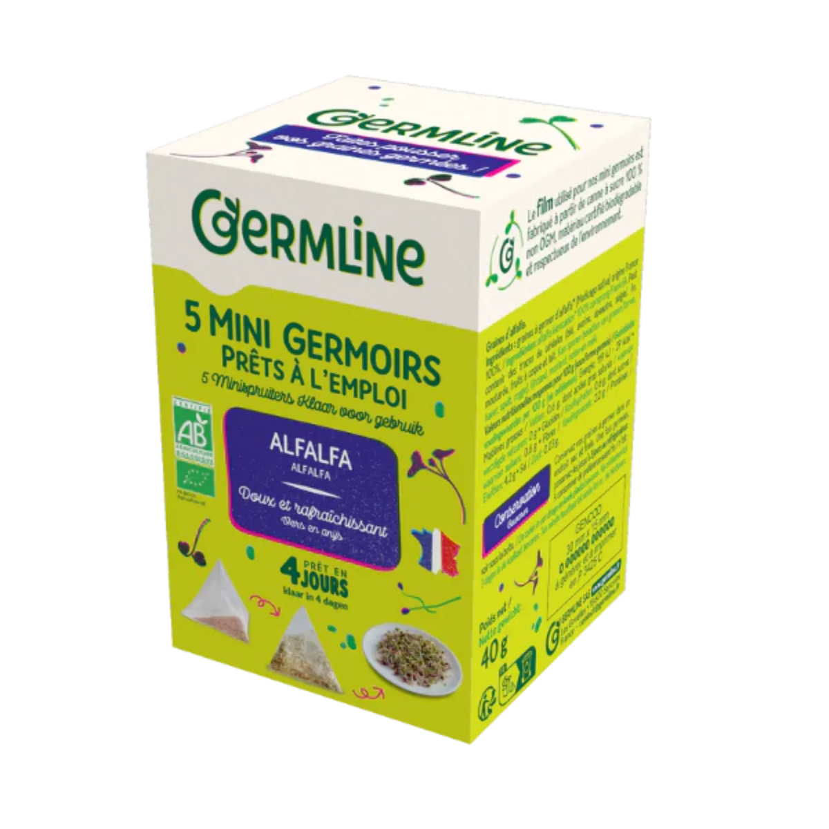 GERMLINE - БИО СЕМЕ ЗА ПОКЪЛВАНЕ ЛЮЦЕРНА - 5 бр x 8 г в кутия